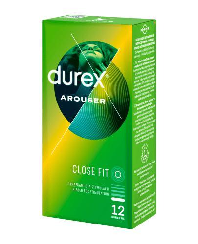 DUREX AROUSER Prezerwatywy nawilżane i prążkowane, 12 sztuk